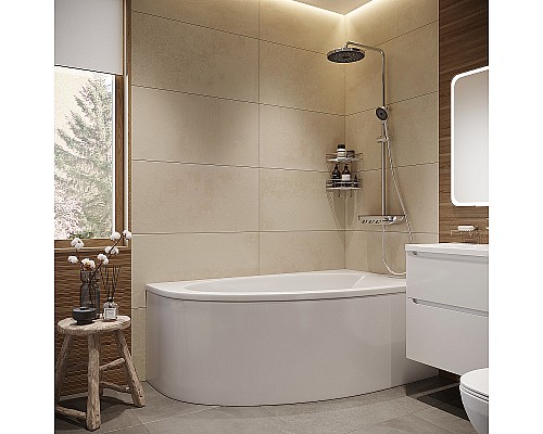 Акриловая ванна STWORKI Ноттвиль 160x90 R без гидромассажа