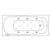 Акриловая ванна Whitecross Layla 170x75 с гидромассажем