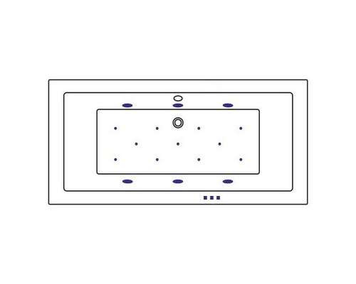Акриловая ванна Whitecross Savia Duo 170x80 с гидромассажем