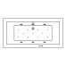 Акриловая ванна Whitecross Savia Duo 170x80 с гидромассажем