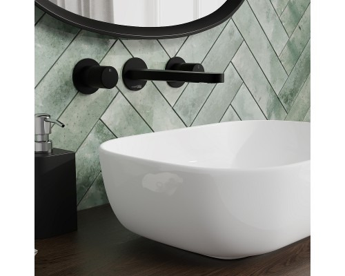 Смеситель для раковины WasserKRAFT Fulda 5245 Черный матовый
