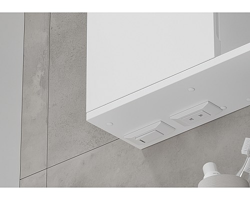 Зеркало со шкафом Volna Lake 80 L zsLAKE80.L-01 с подсветкой Белое