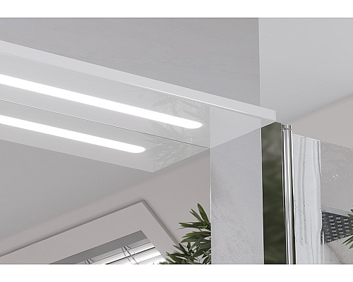 Зеркало со шкафом Volna Lake 80 L zsLAKE80.L-01 с подсветкой Белое