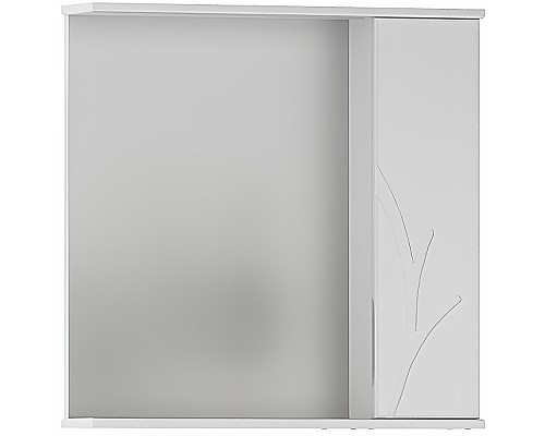Зеркало со шкафом Volna Adel 70 R zsADEL70.R-01 с подсветкой Белое