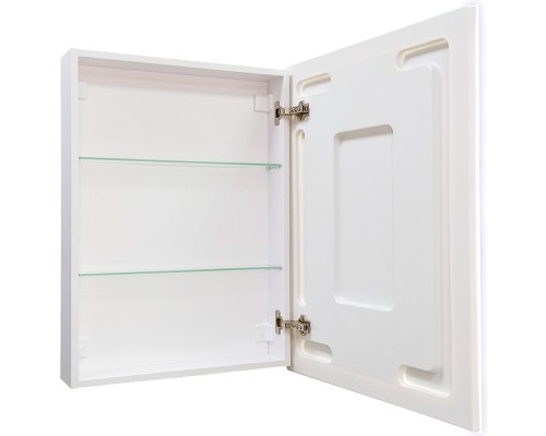 Зеркальный шкаф Reflection Cube 500х800 RF2218CB с подсветкой Белый матовый