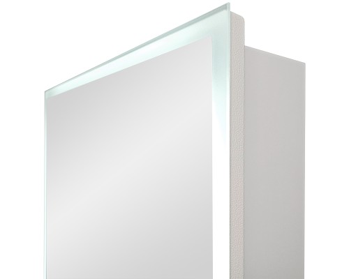 Зеркальный шкаф Reflection Cube 500х800 RF2218CB с подсветкой Белый матовый