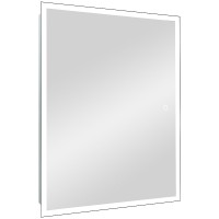 Зеркальный шкаф Reflection Cube 500х800 RF2218CB с подсветкой Белый матовый