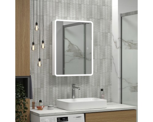 Зеркальный шкаф Reflection Chill 500х800 RF2317CH с подсветкой Белый матовый