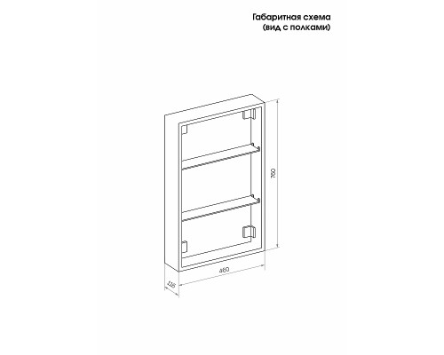 Зеркальный шкаф Reflection Chill 500х800 RF2317CH с подсветкой Белый матовый