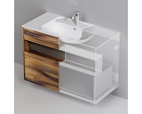 Тумба под раковину AM.PM Func 100 M8FFUX1001OF подвесная Дуб крафт