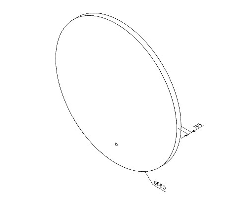 Зеркало AM.PM X-Joy 65 M85MOX40651S с подсветкой с ИК-сенсорным выключателем