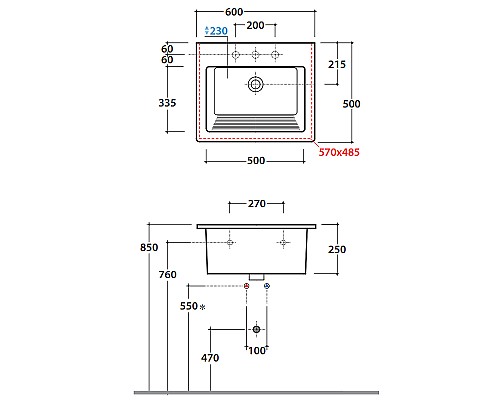 Раковина Globo Forty3 60 FO063.BI*1 Белая