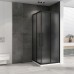 Душевой уголок Abber Schwarzer Diamant 90x90 профиль Черный стекло матовое