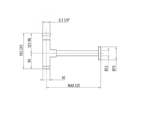 Сифон для раковины Gattoni Accessori 0162/00C0 Хром Сифон для раковины Gattoni Accessori 0162/00C0 Хром
