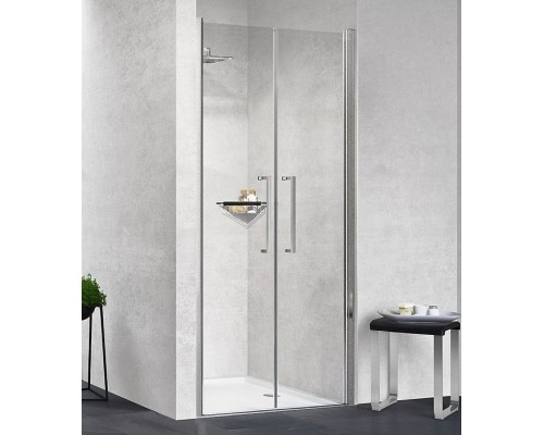 Душевая дверь Novellini Young 80 Y22B77-1K профиль Хром стекло прозрачное