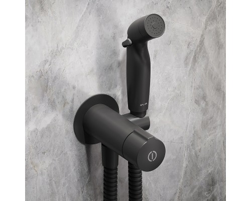 Комплект унитаза с инсталляцией AM.PM Inspire V2.0 Черный матовый с сиденьем Микролифт с Черной глянцевой клавишей смыва с гигиеническим душе?