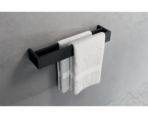 Полотенцедержатель Novellini Kuadra R90AKFPS0245-H Черный матовый