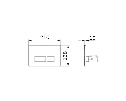 Комплект унитаза с инсталляцией AM.PM Spirit V2.0 FlashClean IS47031.701700 с сиденьем Микролифт и клавишей смыва Никель матовый