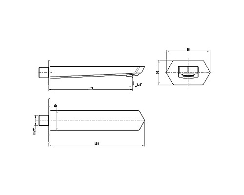 Излив для смесителя Lemark LM3981C Хром