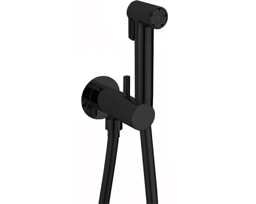 Гигиенический душ со смесителем Cisal Shower Черный матовый