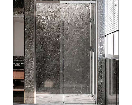 Душевая дверь Veconi Premium Trento PTD-30CH 140 PTD30-CH-140-01-C4 профиль Хром стекло прозрачное