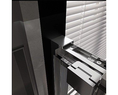 Душевая дверь Veconi Premium Trento PTD-30CH 140 PTD30-CH-140-01-C4 профиль Хром стекло прозрачное