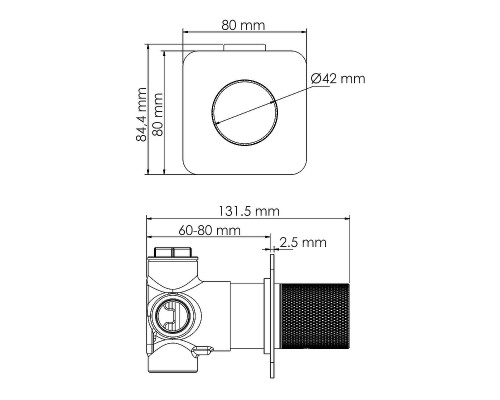 Переключатель потоков WasserKRAFT Fulda A299 Черный матовый