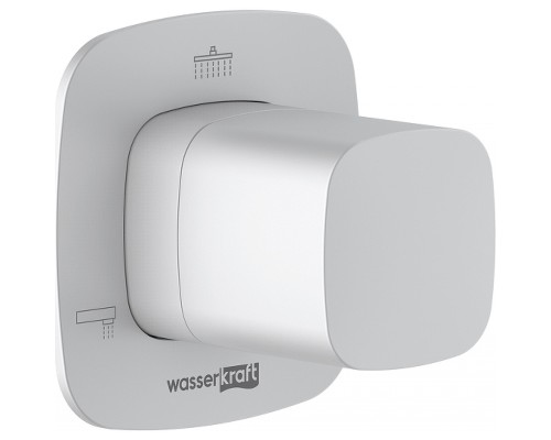 Переключатель потоков WasserKRAFT Saale A267 Белый матовый