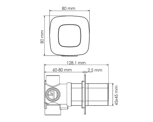 Переключатель потоков WasserKRAFT Saale A267 Белый матовый