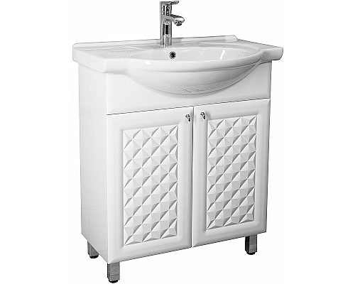 Тумба под раковину Style Line Канна 75 ЛС-00002283 Белый глянец