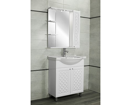 Тумба под раковину Style Line Канна 75 ЛС-00002283 Белый глянец