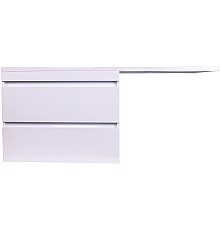 Тумба под раковину Style Line Даллас Люкс Plus 140 L СС-00002386 подвесная Белая