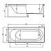 Акриловая ванна Timo Roha 170x70 ROHA1770 без гидромассажа