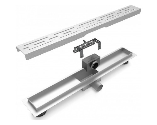 Душевой лоток Esbano Meta 60 M-RAIN-60MC с решеткой Хром матовый