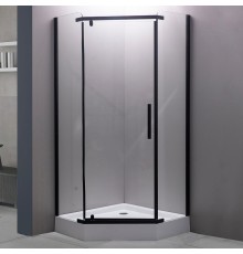 Душевой уголок Esbano ESR-7160B 90x90 профиль Черный матовый стекло прозрачное