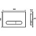 Клавиша смыва Esbano OVL-17MB ESINOVL17MB Черная матовая
