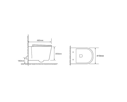 Унитаз Ceruttispa Santa Aria CT9666 подвесной с сиденьем Микролифт