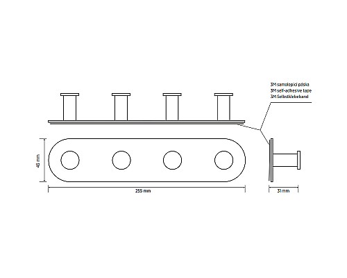 Вешалка для полотенец Bemeta Easy 163106391 Нержавеющая сталь полированная