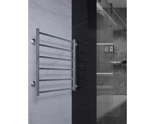 Водяной полотенцесушитель Terminus Аврора П6 500х600 бп500 4670078529886 Хром, боковое подключение, G 1" НР