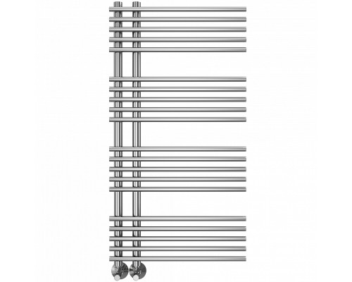 Водяной полотенцесушитель Terminus Астра П20 70х1000 4670078530493 Хром, нижнее подключение, G 1/2" ВР, с комплектом вентилей