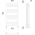 Водяной полотенцесушитель Terminus Сицилия П18 500х1200 4670078530813 Хром, нижнее подключение, G 1/2" ВР, с комплектом вентилей