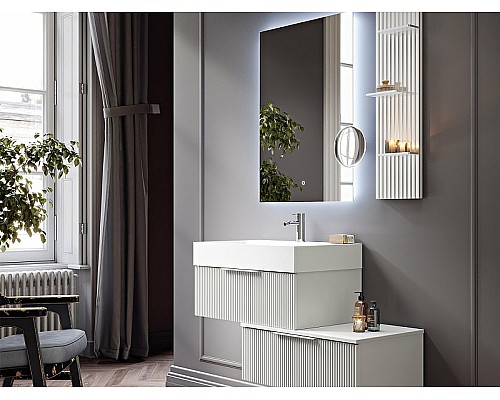 Тумба под раковину Cezares Premium 70 55436 подвесная Bianco opaco