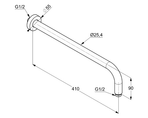 Душевая система Kludi Bozz 386710576 Хром