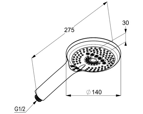 Душевая система Kludi Bozz 386710576 Хром