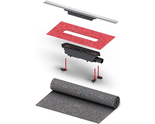 Душевой лоток Tece Drainprofile 160 671600 с решеткой Хром матовой