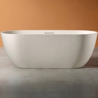 Ванна из искусственного камня Abber Frankfurt 170x75 AM9941MBE Светло-бежевая матовая без гидромассажа