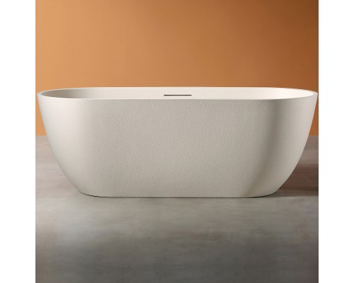 Ванна из искусственного камня Abber Frankfurt 170x75 AM9941MBE Светло-бежевая матовая без гидромассажа