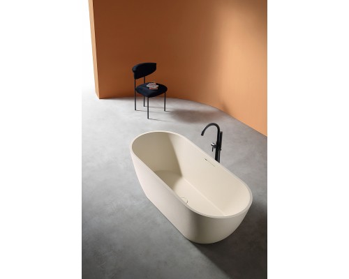 Ванна из искусственного камня Abber Frankfurt 170x75 AM9941MBE Светло-бежевая матовая без гидромассажа