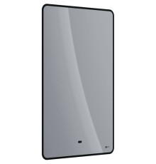 Зеркало Lemark Mioblack 45 с подсветкой Черное с сенсорным выключателем и подогревом