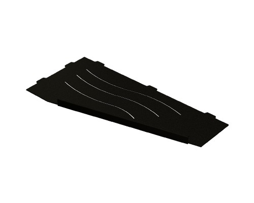 Металлическая полка RGW MT-11B R 49279911-04R угловая Черная